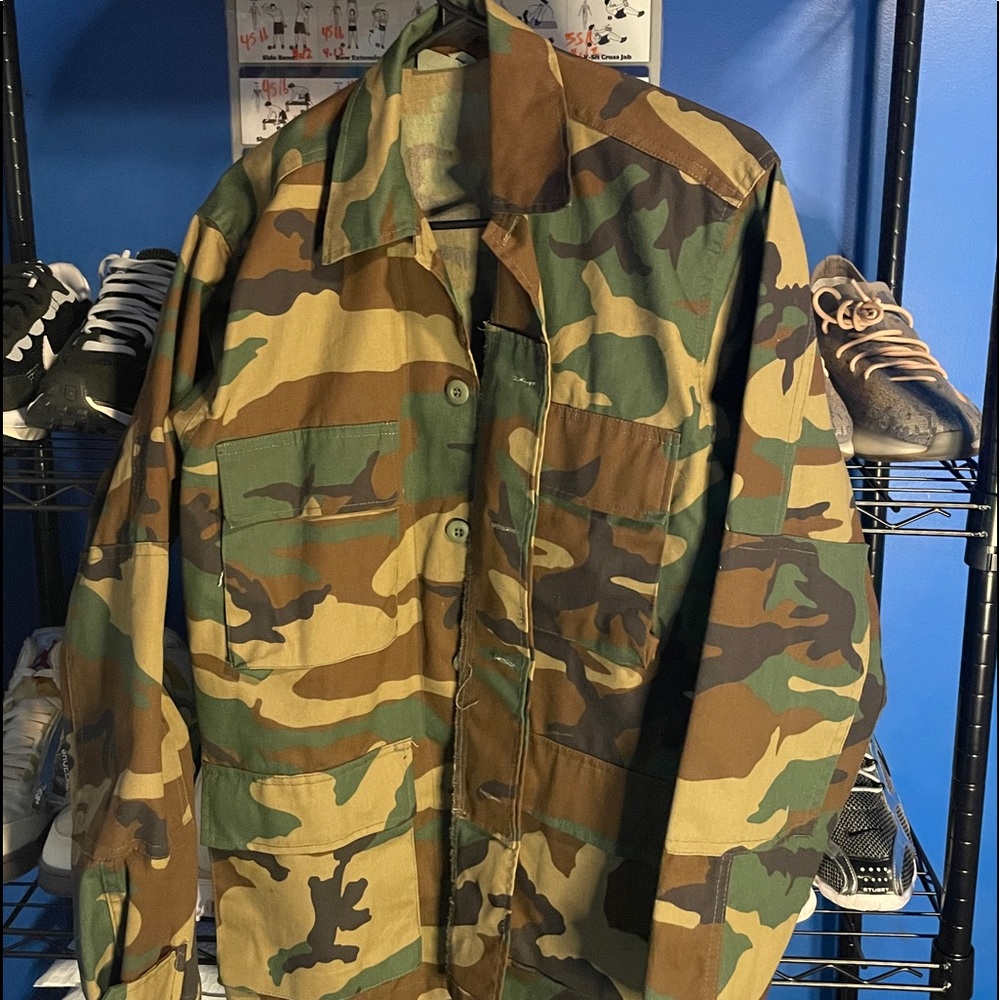 Urban Renewal Vintage Camo Jacket Fatigue Military